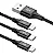 Cabo USB 3 em 1 (Lightning USB-C Micro USB) Essager 100w 1.2m - Imagem 2