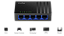 SWITCH  5 PORTA PRETO - CUDY - Imagem 1