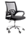 CADEIRA PARA ESCRITÓRIO - SECRETARIA -BASE CROMADA COM RODINHA-FORT TROMA -PRETA - Imagem 2