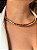 Colar Aro Texturizado -Folhado Ouro 18k - Imagem 2