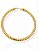 Colar Aro Texturizado -Folhado Ouro 18k - Imagem 1
