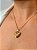 Colar Relicário de Coração Detalhado- Folhado a Ouro 18K - Imagem 3