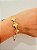 Pulseira Trevo- Folhada Ouro 18K - Imagem 2