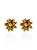 Brinco Flor de Cristal- Folhado Ouro 18K - Imagem 4