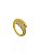 Anel Tifany Cravejado- Folhado a Ouro 18K - Imagem 1