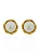 Brinco Perola Oval- Folhado Ouro 18K - Imagem 1