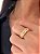 Anel X Folheado Ouro 18K - Imagem 3