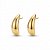 Brinco Liso Dourado - Imagem 1