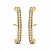 Brinco Ear Hook Micro Zircônia Dourado - Imagem 1