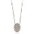 Colar Letra Diamante Micro Zircônia Bicolor (S) - Imagem 1