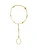Pulseira Hand Chain Elos Ponto de Luz Ouro (PULHCEPLO) - Imagem 1
