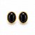 Brinco Preto Esmaltado Curto - Imagem 1
