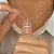 Colar com Cruz Cravejada Prata 925 Feminino Sagrado - Imagem 2