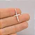 Pingente Cruz Liso Unissex Prata 925 Pure - Imagem 2