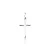 Pingente Cruz Liso Unissex Prata 925 Pure - Imagem 1