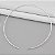 Kit Choker Lisa Regulável + Argolas Rebitadas P M G Prata 925 Minimalista - Imagem 3