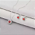 Conjunto Colar Ponto de Luz 45cm e Brinco Redondo Rubi Prata 925 Legítima Lume - Imagem 3