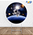 Painel Redondo Astronauta 5 - Tecido Sublimado - Imagem 1