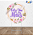 Painel Redondo Dia das Mães 6  - Tecido Sublimado - Imagem 2