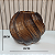 Vaso em Vidro Marrom Redondo Torcido 18cm - Imagem 3