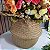 Cesto de Palha Decorativo 20cm com alça - Imagem 2