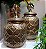 Jogo Potiche Ceramica Bronze - Imagem 1
