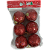 Bola de Natal 6cm vermelha - 6 und - Imagem 2
