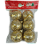 Bola de Natal 6cm Dourada - 6 und. - Imagem 1