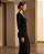 VESTIDO CANELADO MANGA LONGA COM ZIPER (PRETO) - Imagem 2