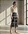 SAIA JACQUARD XADREZ IRREGULAR EM TRICOT (PRETO/OFF) - Imagem 1