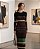 VESTIDO MIDI EVASÊ EM TRICOT MANGA LONGA (PRETO/MARRON/VERDE/BEGE) - Imagem 1
