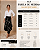 SAIA XADRES ASSIMÉTRICA DE JACQUARD EM TRICOT (PRETO/OFF) - Imagem 5
