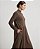 VESTIDO CONFORT EVASÊ DRAPEADO (MARRON TERRA) - Imagem 2