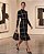 VESTIDO MIDI JACQUARD EM TRICOT XADREZ (PRETO/OFF) - Imagem 2