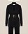 CONJUNTO BLAZER E CALÇA EM TRICOT GOLA PADRE COM CINTO (PRETO) - Imagem 4