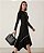 VESTIDO ASSIMETRICO MANGA LONGA (PRETO/OFF) - Imagem 2