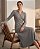 VESTIDO CANELADO GOLA POLO EM TRICOT (CINZA MESCLA) - Imagem 2