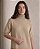 VESTIDO CONFORT MIDI GOLA ALTA (BEGE) - Imagem 3