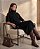 VESTIDO CONFORT MIDI GOLA ALTA (PRETO) - Imagem 3