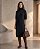 VESTIDO CONFORT MIDI GOLA ALTA (PRETO) - Imagem 1