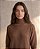 VESTIDO CONFORT MIDI GOLA ALTA (MARRON TERRA) - Imagem 3