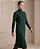 VESTIDO MIDI COM FRIZO E GOLA ALTA (VERDE) - Imagem 2