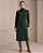 VESTIDO MIDI COM FRIZO E GOLA ALTA (VERDE) - Imagem 1