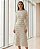 VESTIDO EM TRICOT LISTRADO COM RELEVO CANELADO - Imagem 1
