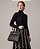 VESTIDO JACQUARD EM TRICOT ONDAS (PRETO/OFF) - Imagem 2