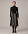 VESTIDO JACQUARD EM TRICOT ONDAS (PRETO/OFF) - Imagem 1