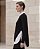 BLUSA SOBREPOSIÇÃO EM TRICÔ COM ABERTURA LATERAL (PRETO) - Imagem 4