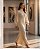 Vestido Longo Canelado Manga Bufante (OFF-WHITE) - Imagem 2