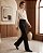 Calça em tricot com friso (PRETO) - Imagem 6