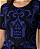 Vestido jacquard em tricot com canutilhos (marinho) - Imagem 6